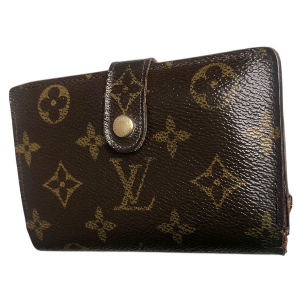 Louis Vuitton, Monogram, Kiss-lock Leather Wallet